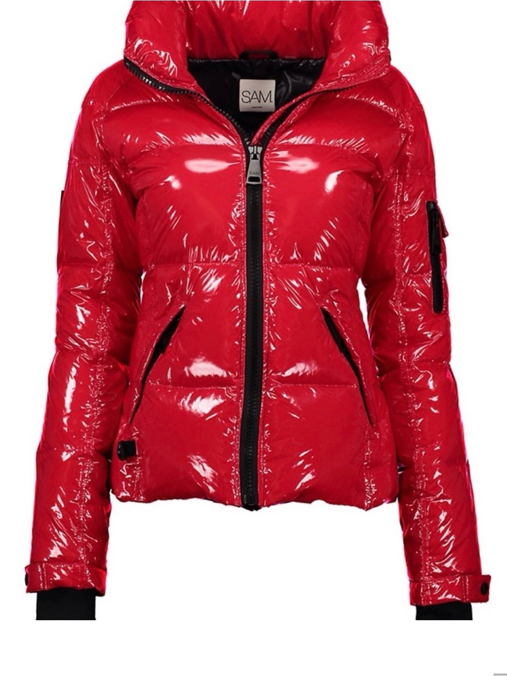 SAM Freestyle Puffer Coat - Size L -Salsa Red for Women